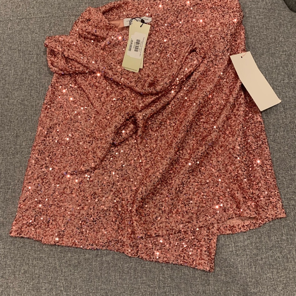 Sequin Pink Skirt